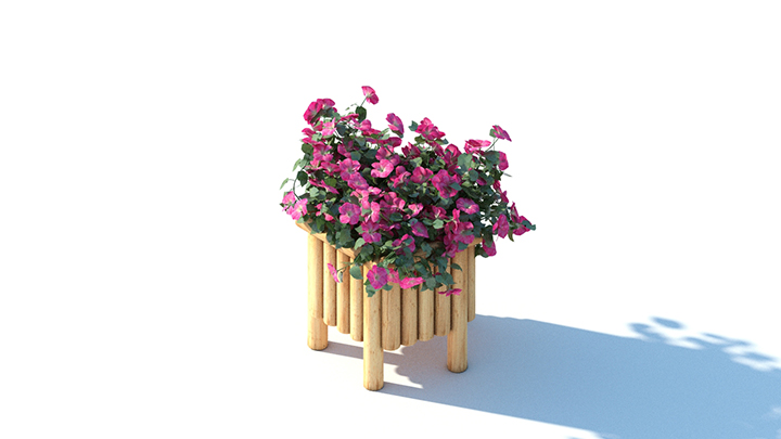 渲染模型_花草031