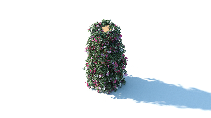 渲染模型_花草034