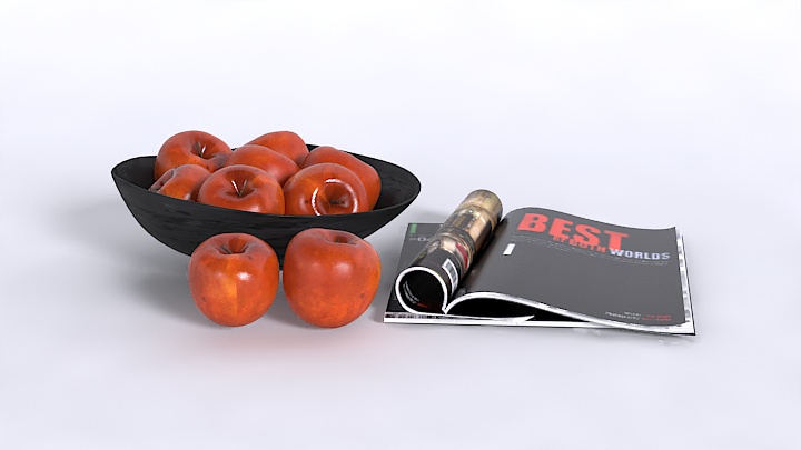 渲染模型_苹果006