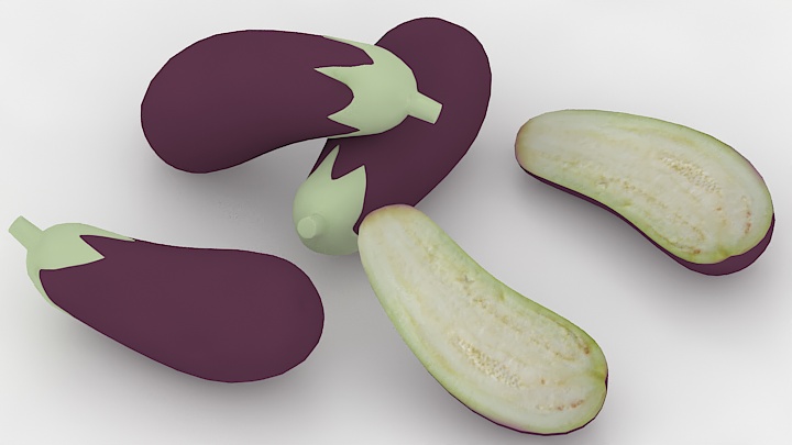 渲染模型_茄子002