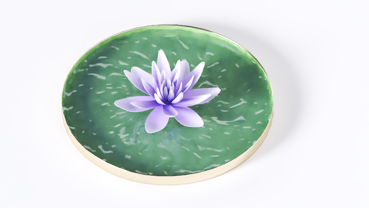 渲染模型_荷花004