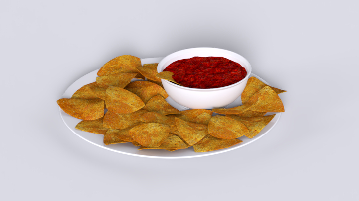 渲染模型_薯片001