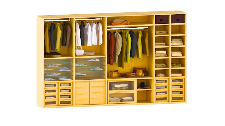 渲染模型_衣柜095