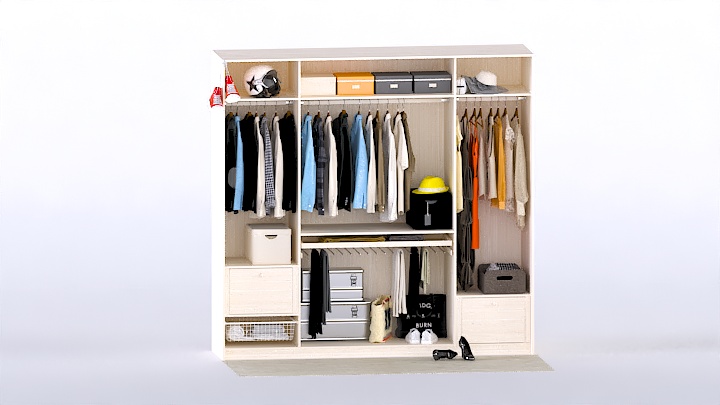 渲染模型_衣柜104