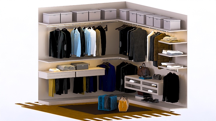 渲染模型_衣柜105