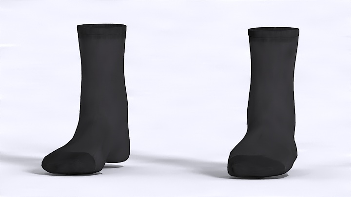 渲染模型_袜子007