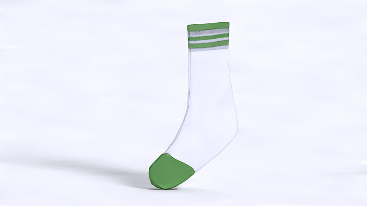 渲染模型_袜子018