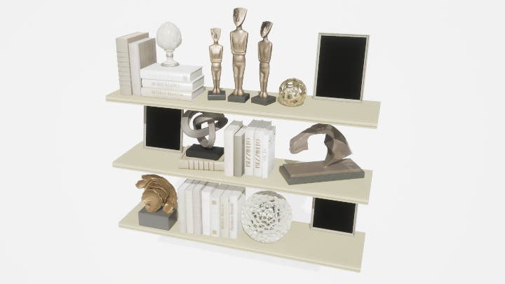 渲染模型_装饰架子003