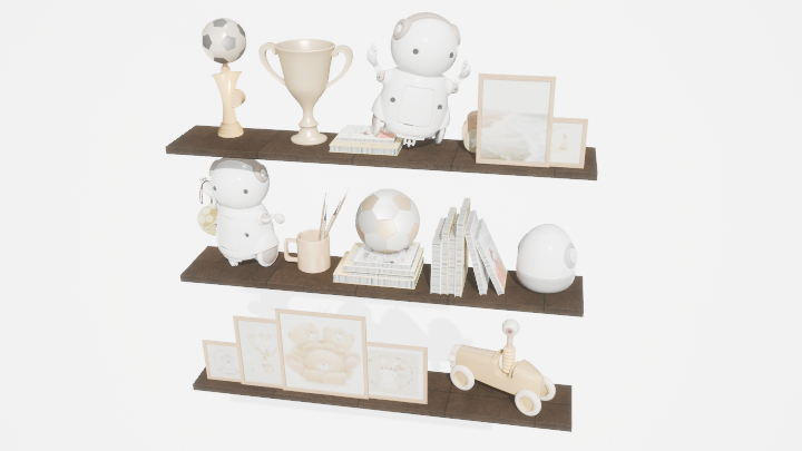 渲染模型_装饰架子008