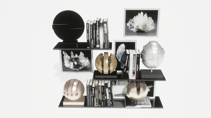 渲染模型_装饰架子010