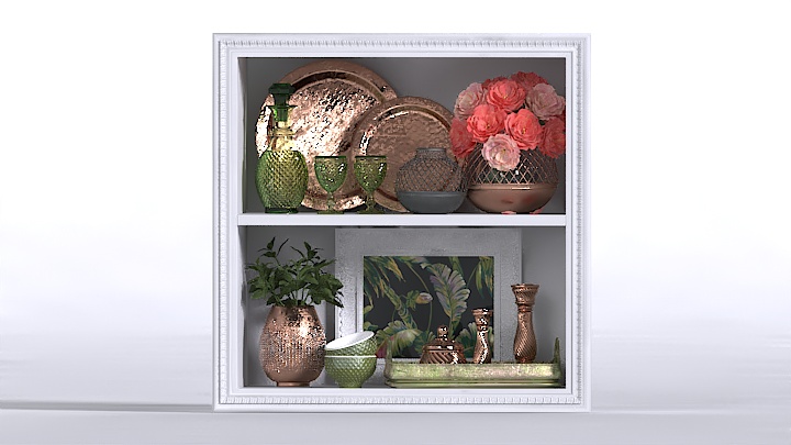 渲染模型_装饰柜011