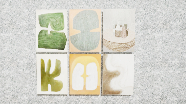 渲染模型_装饰画墙饰005