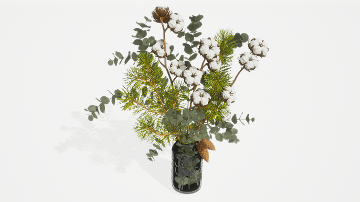 渲染模型_装饰花瓶034