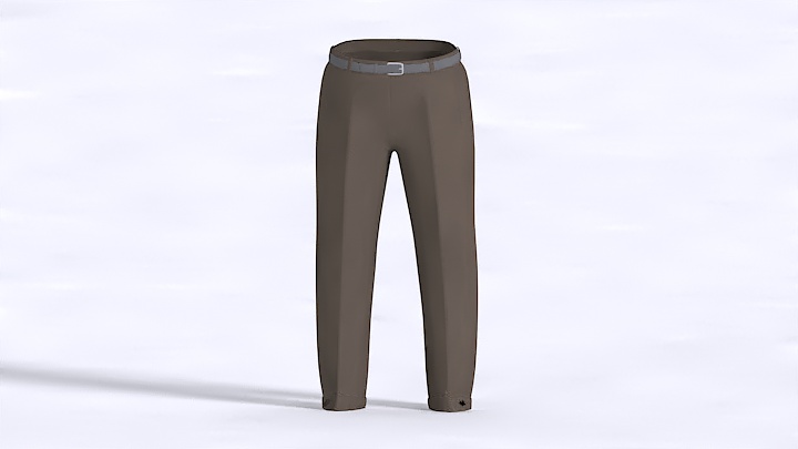 渲染模型_裤子004