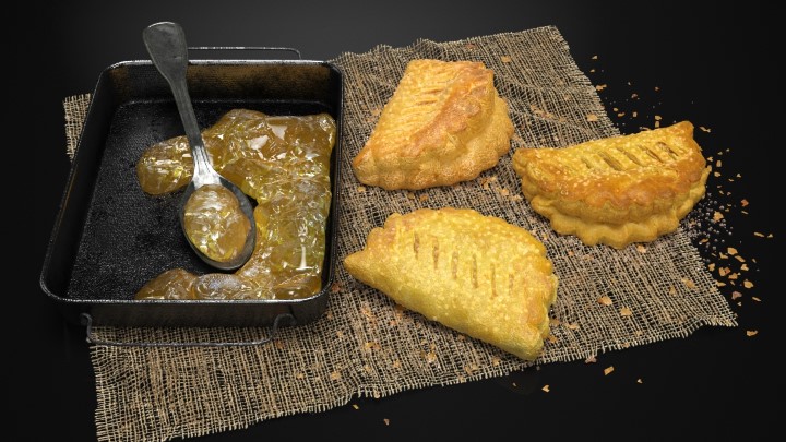 渲染模型_西餐食物001