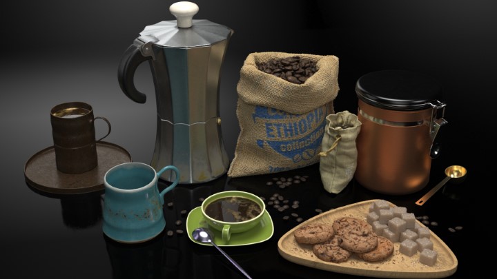 渲染模型_西餐食物010