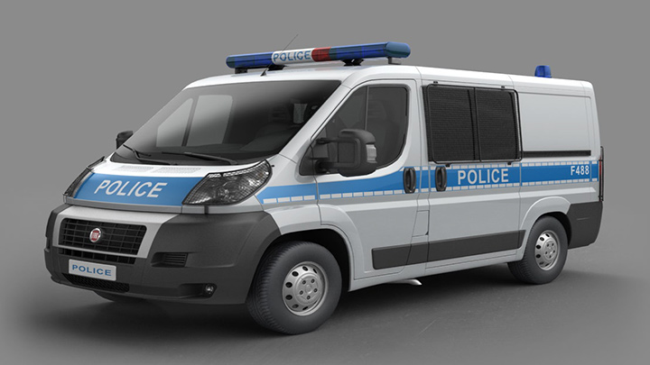 渲染模型_警车001