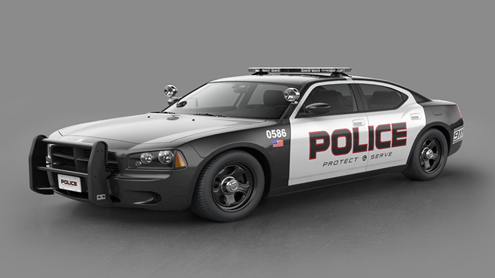 渲染模型_警车002