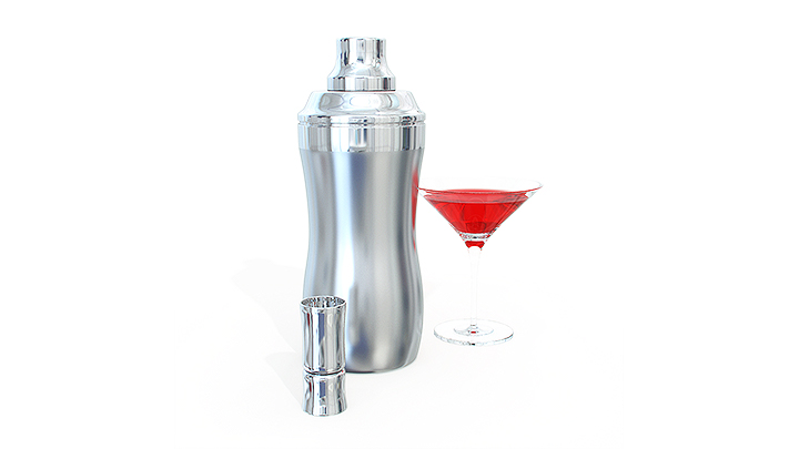 渲染模型_调酒杯002