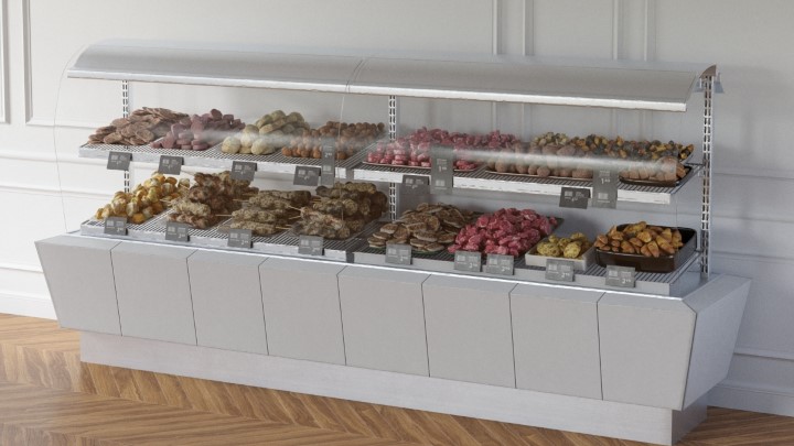 渲染模型_超市商品货柜027