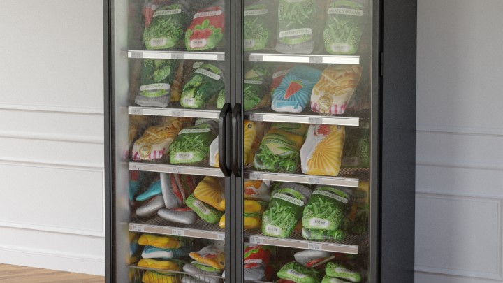 渲染模型_超市商品货柜039