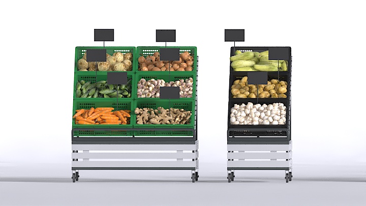 渲染模型_超市蔬菜柜001