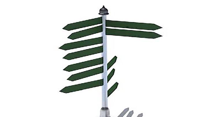 渲染模型_路标指示牌015