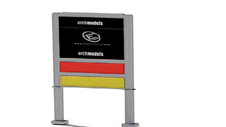 渲染模型_车站牌008