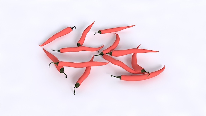 渲染模型_辣椒003