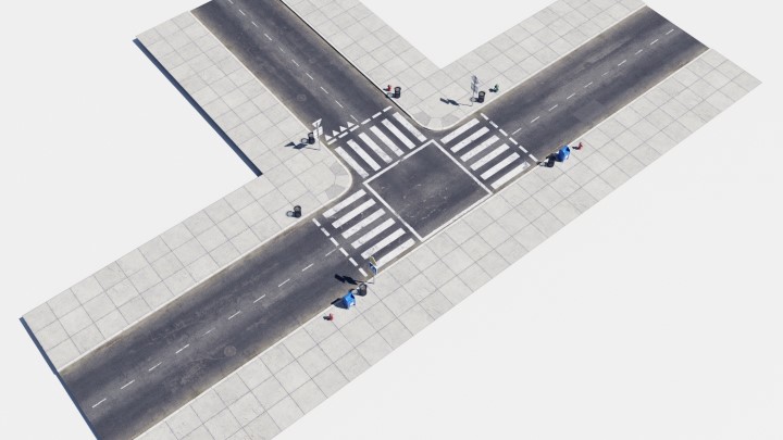 渲染模型_道路组件025