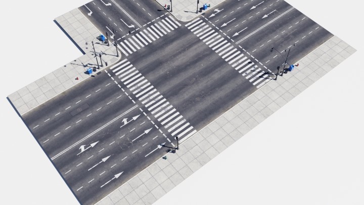 渲染模型_道路组件040