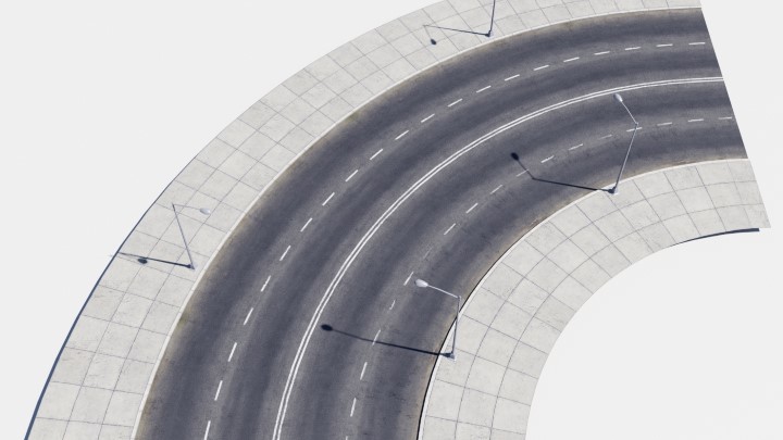 渲染模型_道路组件048