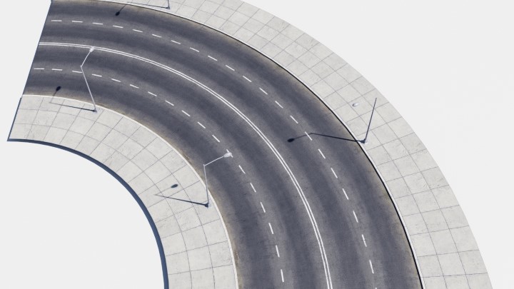 渲染模型_道路组件049