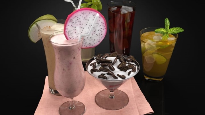 渲染模型_酒吧饮料001