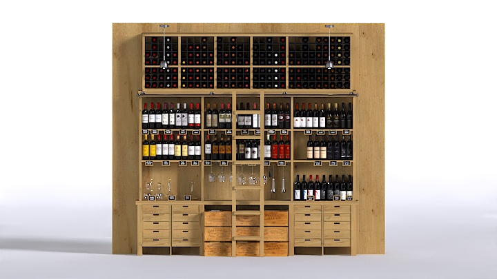 渲染模型_酒柜025