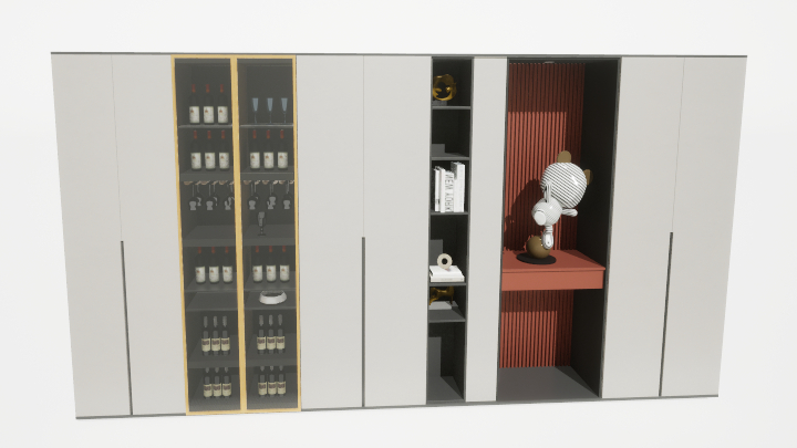 渲染模型_酒柜041