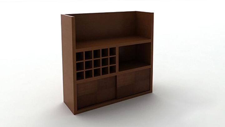 渲染模型_酒柜042