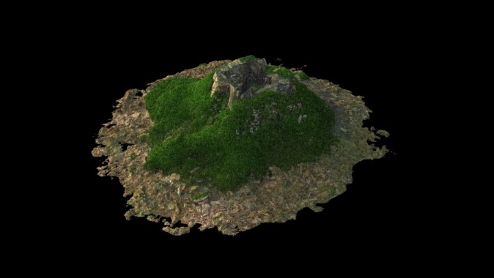 渲染模型_野外树桩015