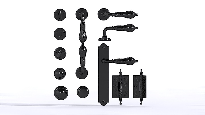 渲染模型_门把手051