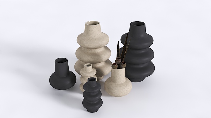 渲染模型_陶瓷花瓶002