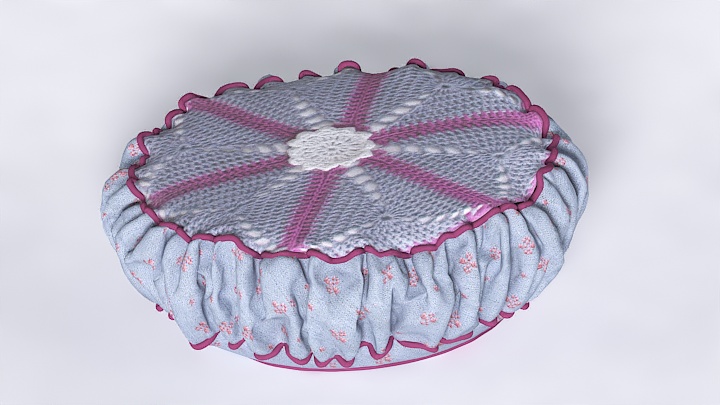 渲染模型_靠枕100