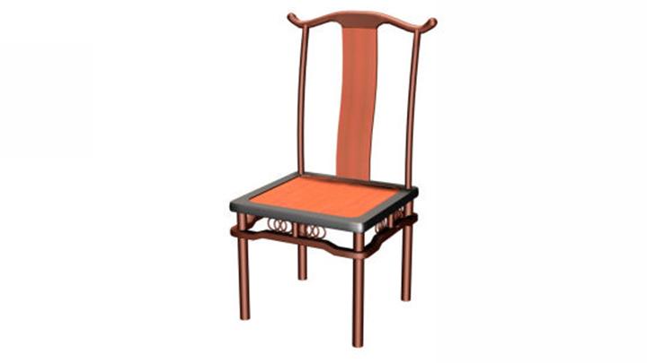 渲染模型_靠背椅003
