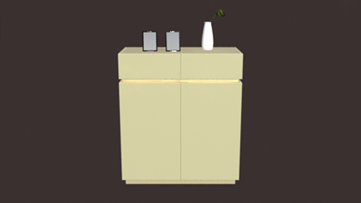 渲染模型_鞋柜010