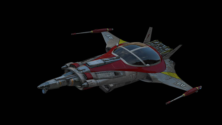 渲染模型_飞行器007