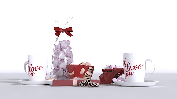 渲染模型_食品装饰002