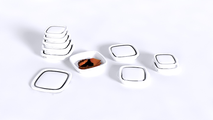 渲染模型_食物碗001