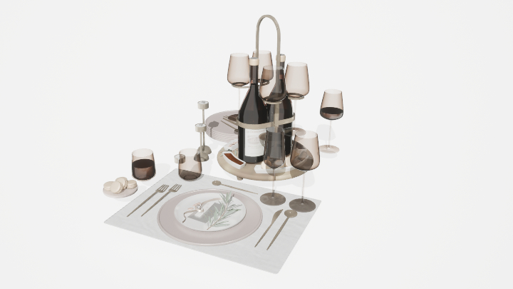 渲染模型_餐具115