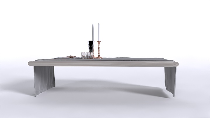 渲染模型_餐具装饰012