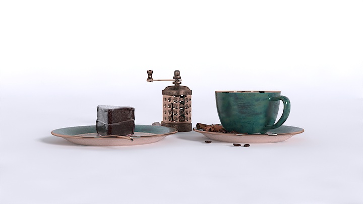 渲染模型_餐具食品009