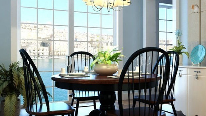 渲染模型_餐桌椅019